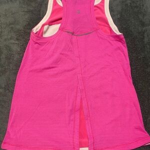 Bright Pink Lululemon Tank with Open Back